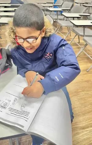 Students preparing with Nobin